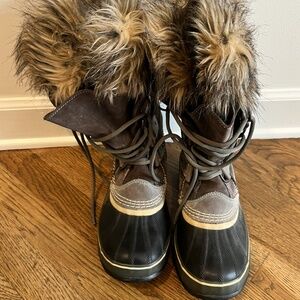 Sorel WOMEN'S JOAN OF ARCTIC Tall Winter Boots Gray Sz 9